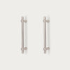 Neptune Handles & Hardware Satin Nickel Oscott Medium Bar Handle, Set of 2