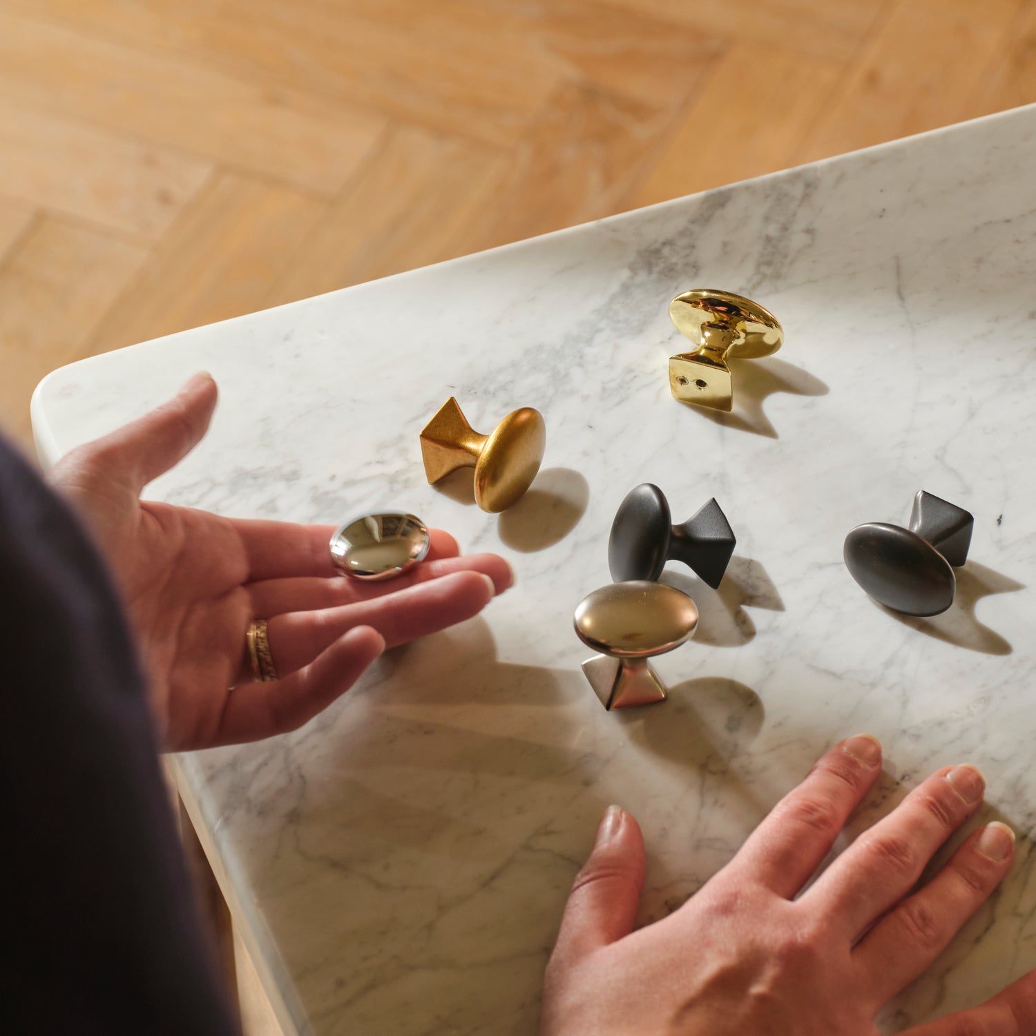 Neptune Handles & Hardware Warwick Button Knob, Set of 2