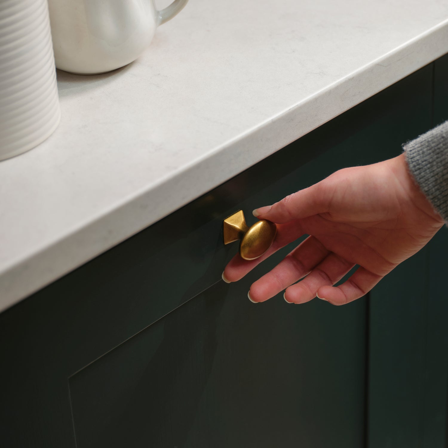 Neptune Handles & Hardware Warwick Button Knob, Set of 2