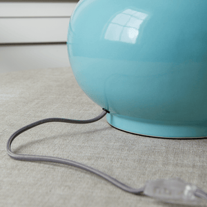 Dalston Table Lamp, Aqua Blue