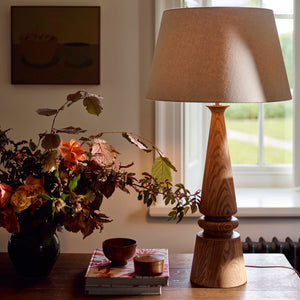 Neptune Lamps Default Mason Large Wooden Lamp & Shade, Honey
