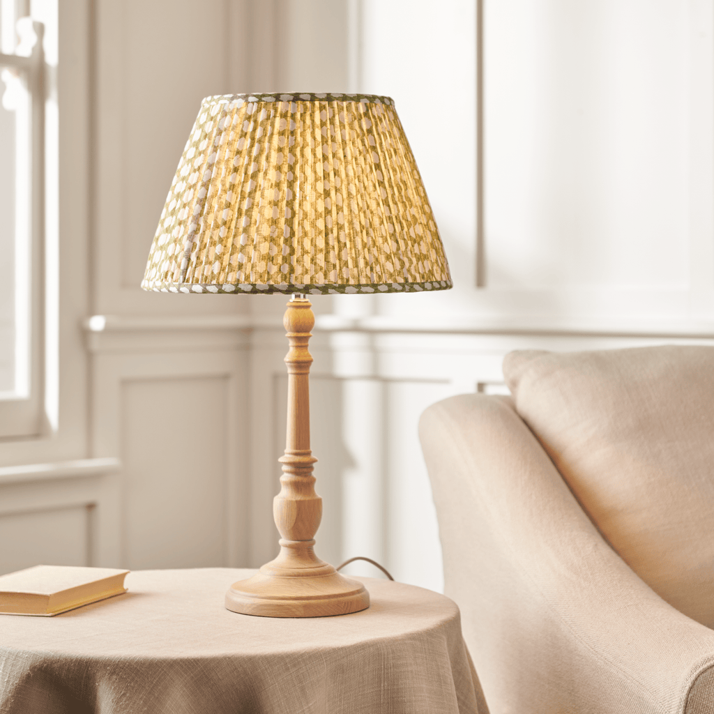 Highgate Table Lamp, Oak Neptune