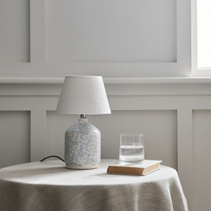 Olney Table Lamp, Flax Blue