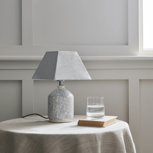 Olney Table Lamp, Flax Blue