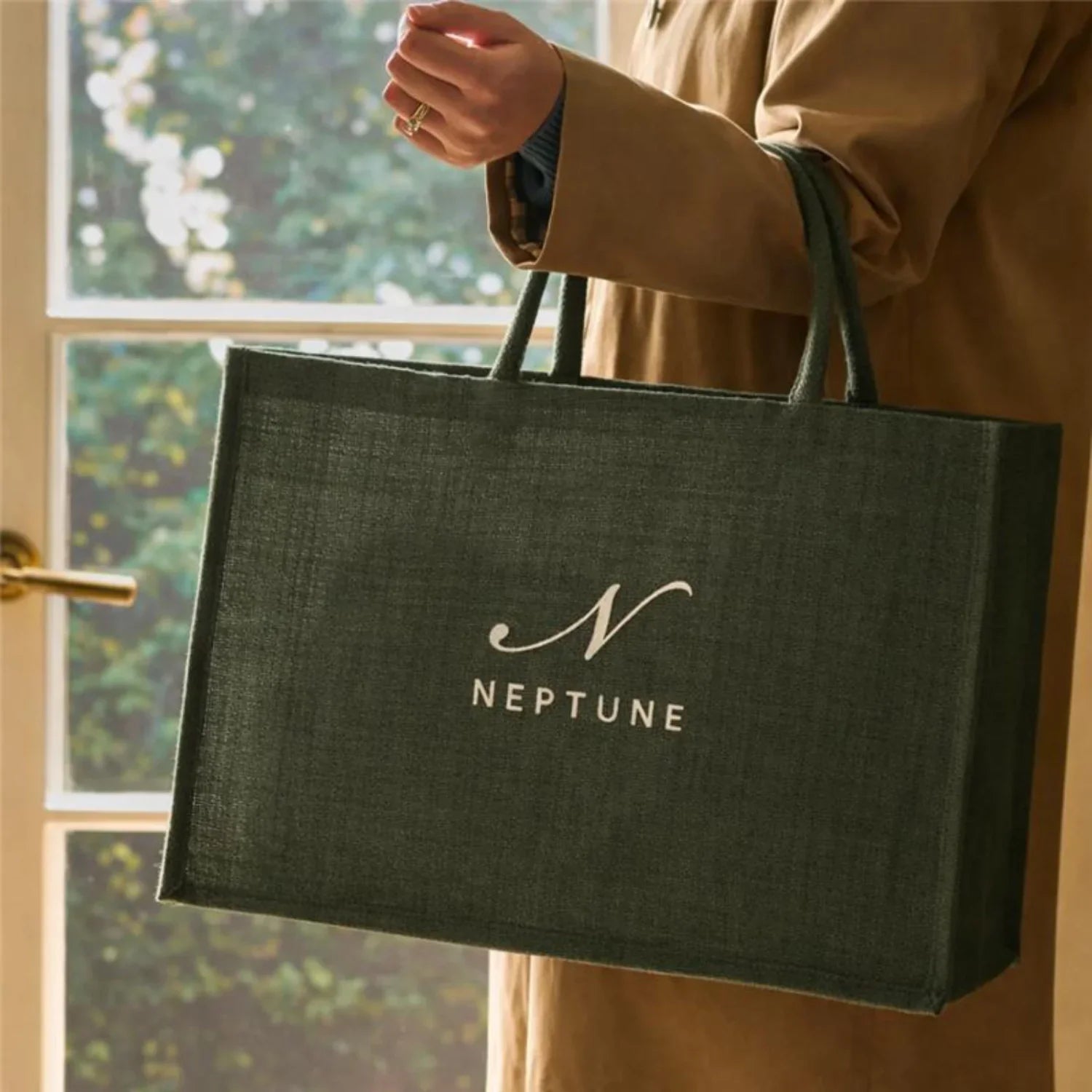 Neptune Extra_Other_Partner supplies default Neptune Large Jute Bag, Constable Green