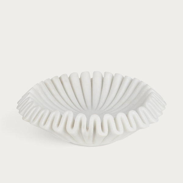 Neptune Ornaments Malpas Scalloped Marble Bowl