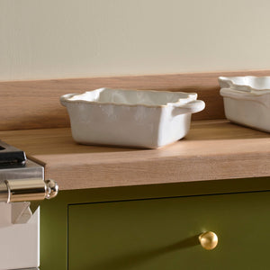 Neptune Serveware Small Bramley Stoneware Baking Dish, White