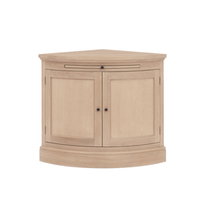 Curved best sale oak sideboard