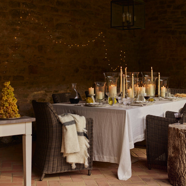 Neptune Table Linen & Accessories 250cm / Salt Emily Linen Tablecloth