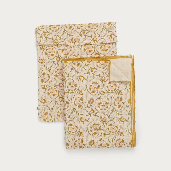 Neptune Table Linen & Accessories Fife Cotton Linen Tablecloth