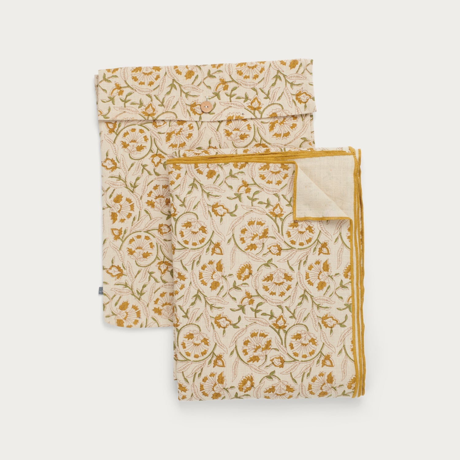 Neptune Table Linen & Accessories Fife Cotton Linen Tablecloth