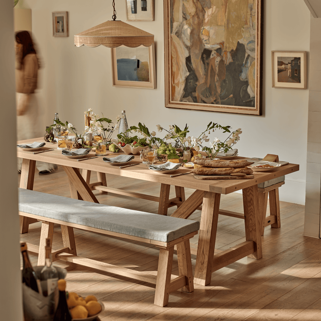 Arundel Rectangular Oak Dining Table Neptune