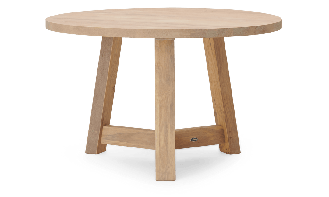Renewed Arundel 4 Seater Round Oak Dining Table – Neptune