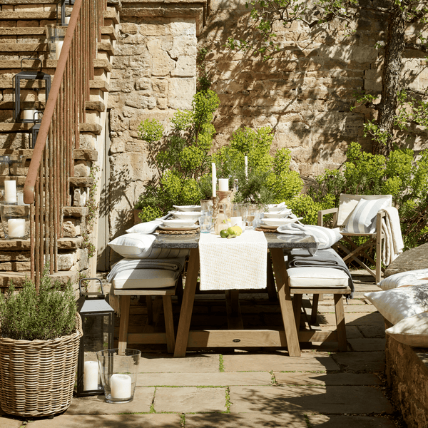 Neptune Seasonal_Garden_Outdoor dining tables default Renewed Stanway Teak 8 Seater Table