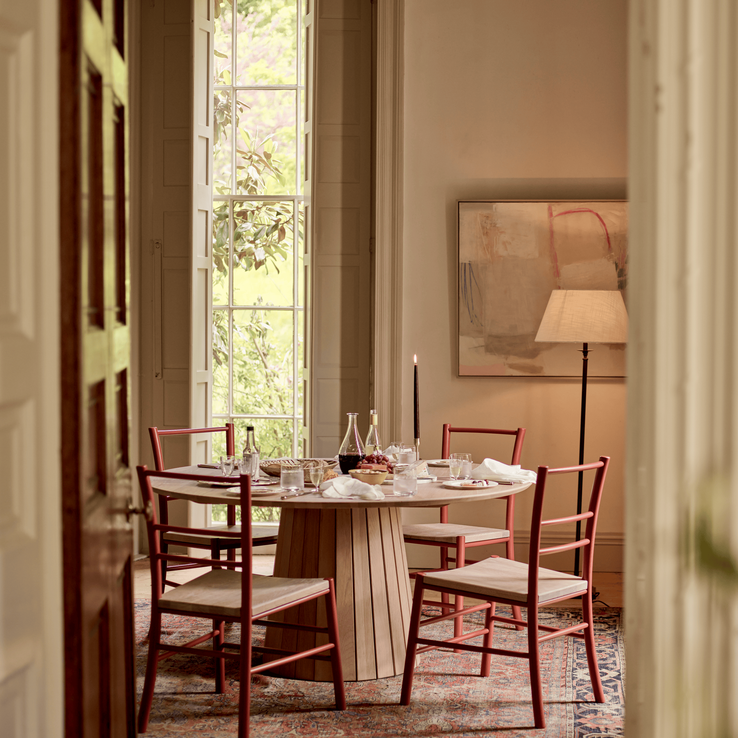 Neptune Furniture_Living & dining furniture_Dining tables default Renewed - Stratford 6 Seater Round Oak Dining Table