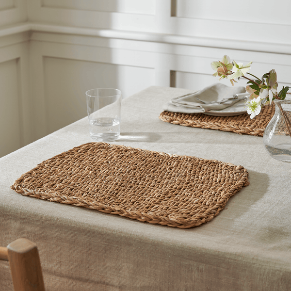 Neptune Tabletop Accessories Default Maya Rectangular Woven Placemats, Set of 6