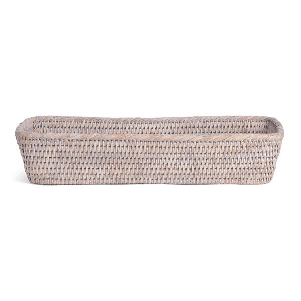 Neptune Tabletop Accessories Small / Silver Reed / Rectangular Ashcroft Bread Basket