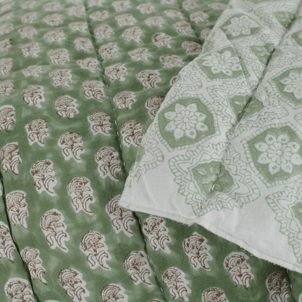 Neptune Throws Myla Quilted Cotton Bedspread