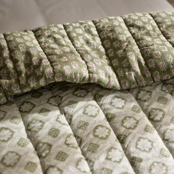 Neptune Throws Myla Quilted Cotton Bedspread