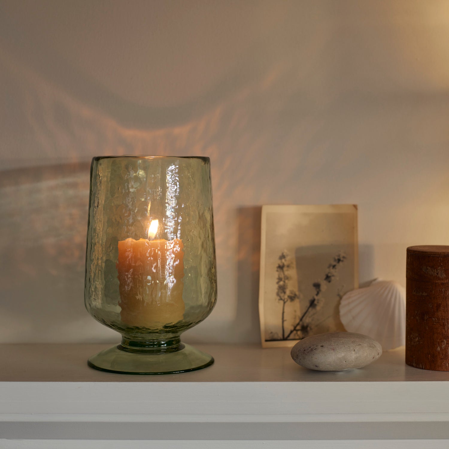 Neptune Vases Medium Raynes Green Glass Hurricane