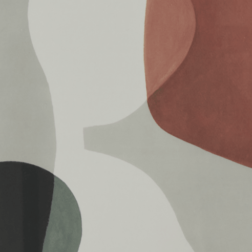 Neptune Wall Art Abstract Scene, Burnham Red