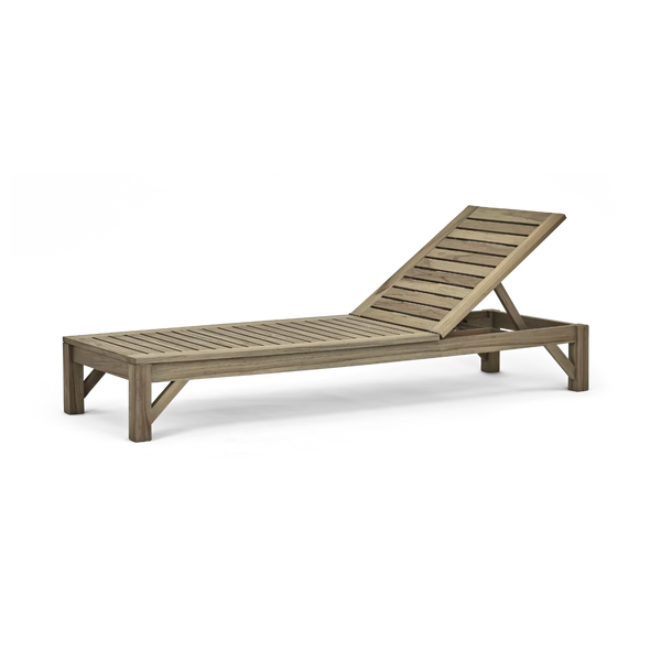 Neptune Seasonal_Garden_Outdoor loungers Harmondsworth Teak Sun Lounger with Cushion