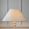 Oliver 28" Linen Cone Lampshade, Warm White