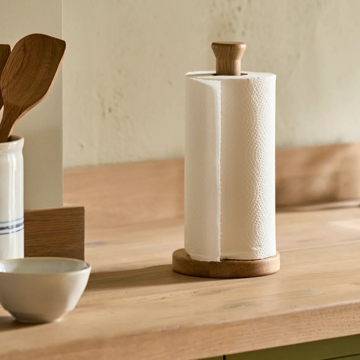 Neptune Accessories_Tabletop_Kitchen access default Orford Wooden Kitchen Roll Holder