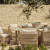Neptune Seasonal_Garden_Outdoor sofas and relaxed chairs default Pembrey 8 Seater Teak Garden Dining Table Set with Longmeadow Dining Chairs