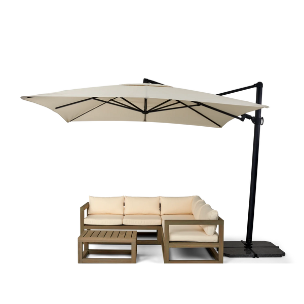 Neptune Seasonal_Garden_Outdoor coffee and side table default Pembrey 5 Seater Teak Modular Garden Sofa Set with Coffee Table & Parasol