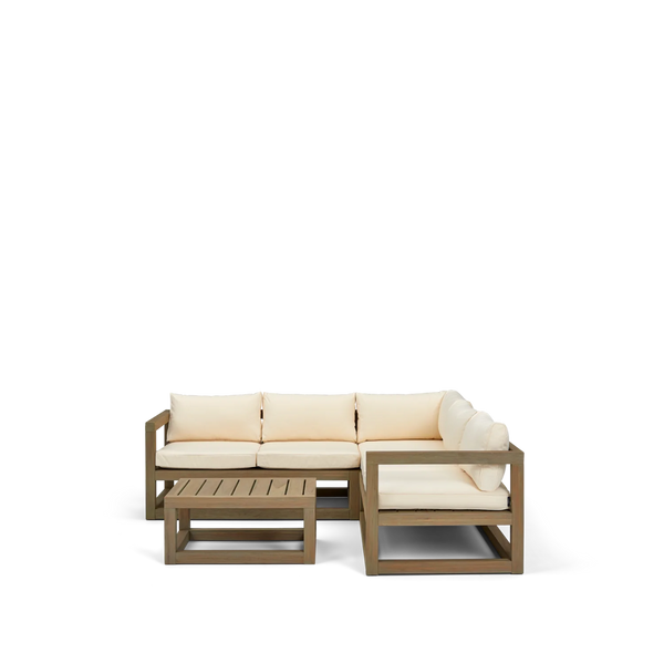 Neptune Seasonal_Garden_Outdoor coffee and side table default Pembrey 5 Seater Teak Modular Garden Sofa Set with Coffee Table