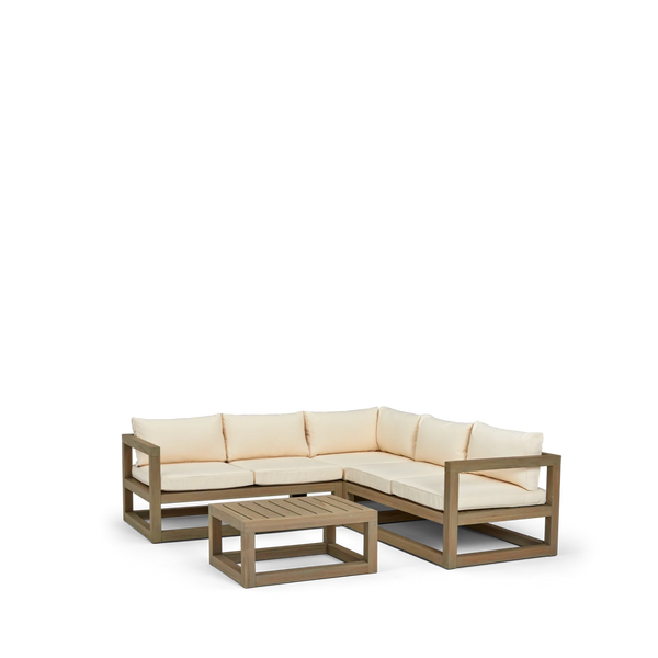 Neptune Seasonal_Garden_Outdoor coffee and side table default Pembrey 5 Seater Teak Modular Garden Sofa Set with Coffee Table