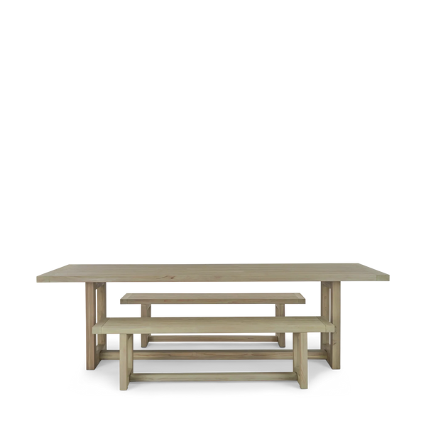 Neptune Seasonal_Garden_Outdoor sofas and relaxed chairs Without cushion Pembrey 6 Seater Garden Dining Table & Bench Set