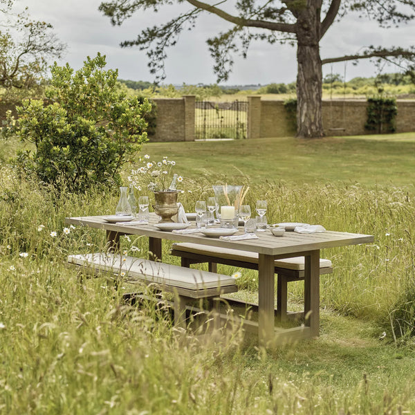 Neptune Seasonal_Garden_Outdoor sofas and relaxed chairs With cushion Pembrey 6 Seater Garden Dining Table & Bench Set