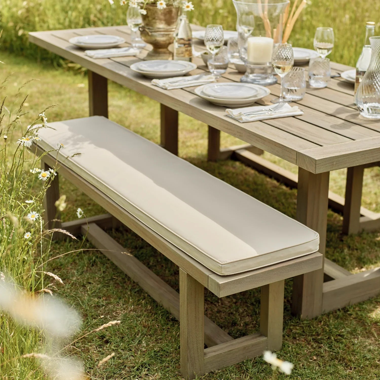 Neptune Seasonal_Garden_Outdoor dining tables default Pembrey 8 Seater Teak Garden Dining Table & Bench Set