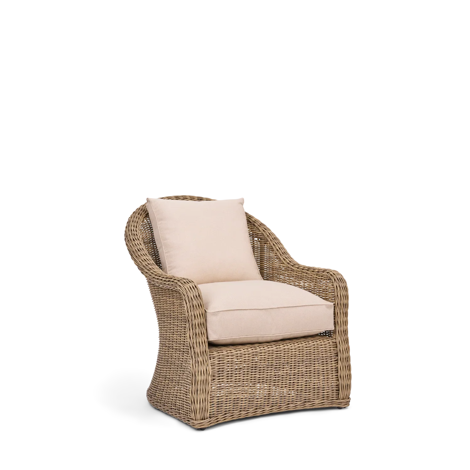 Neptune Seasonal_Garden_Outdoor sofas and relaxed chairs default Purbeck 4 Seater Wicker Garden Sofa & Armchair Set with Coffee Table