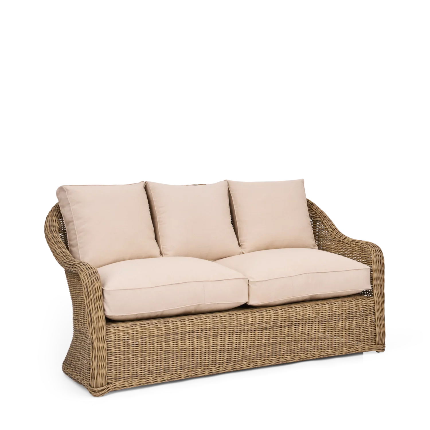 Neptune Seasonal_Garden_Outdoor sofas and relaxed chairs default Purbeck 4 Seater Wicker Garden Sofa & Armchair Set with Coffee Table