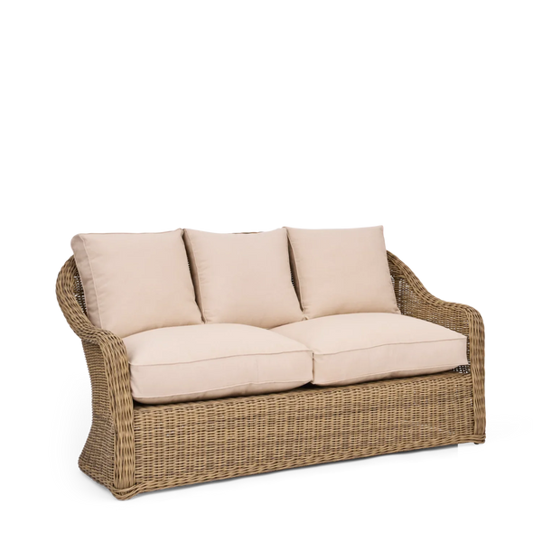 Neptune Seasonal_Garden_Outdoor sofas and relaxed chairs default Purbeck 4 Seater Wicker Garden Sofa & Armchair Set with Coffee Table