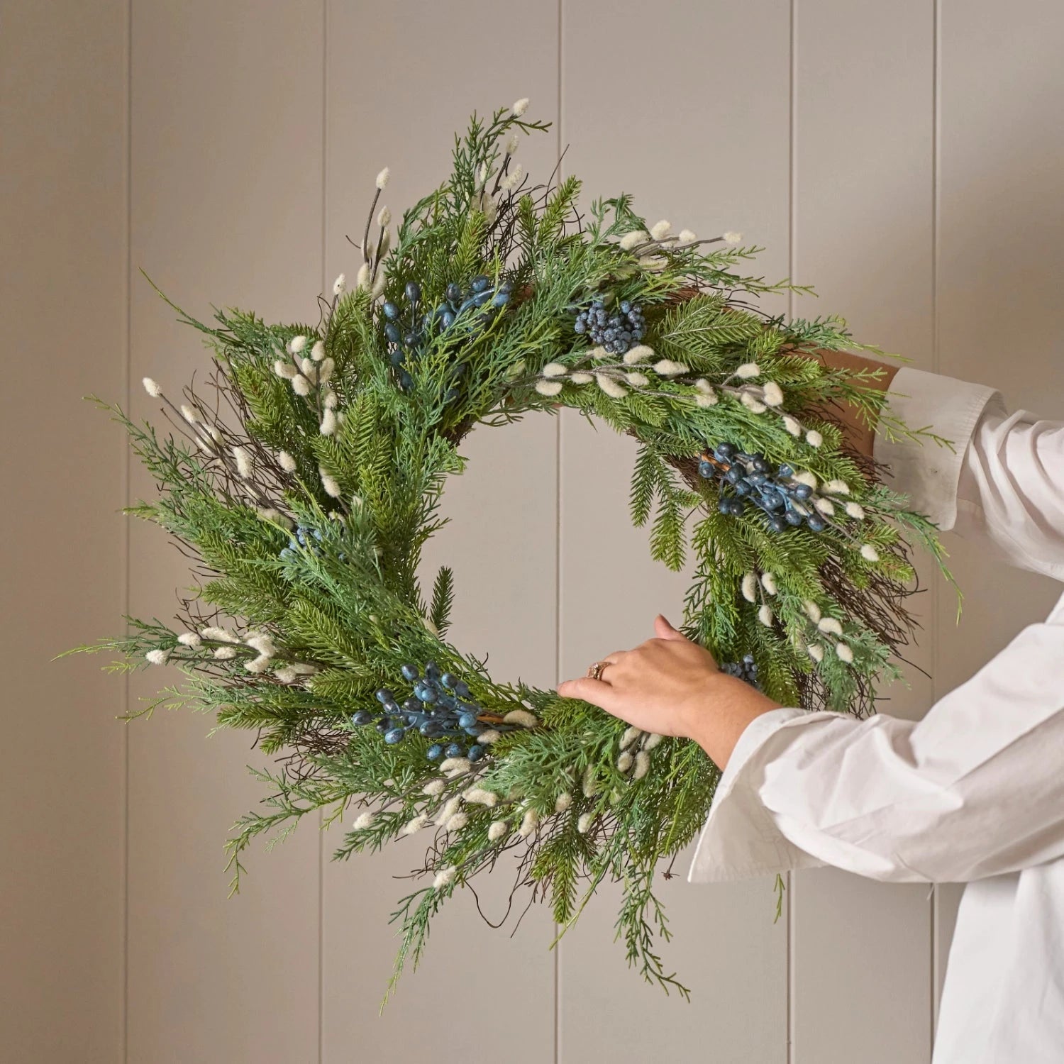 Neptune Seasonal_Christmas_Christmas accessories default Pussy Willow & Foliage Wreath