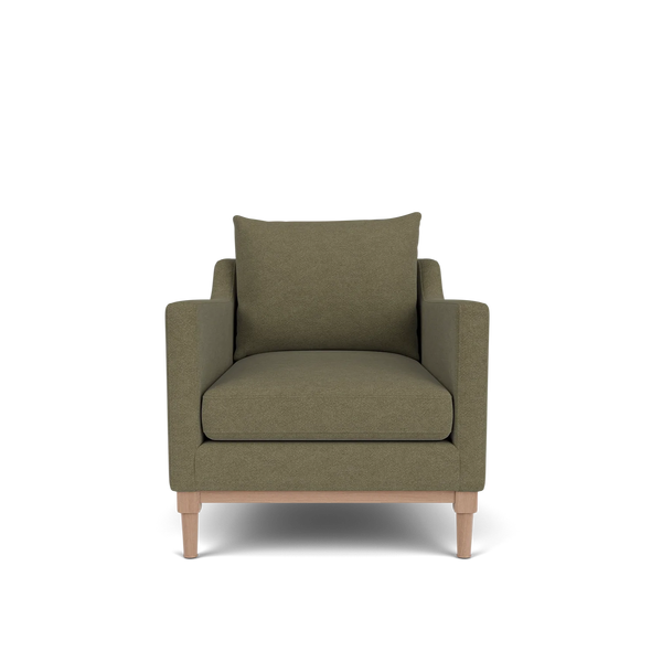 Neptune Armchairs default Renewed Eliza Armchair - Sig Lin Moss  - Natural Oak Legs