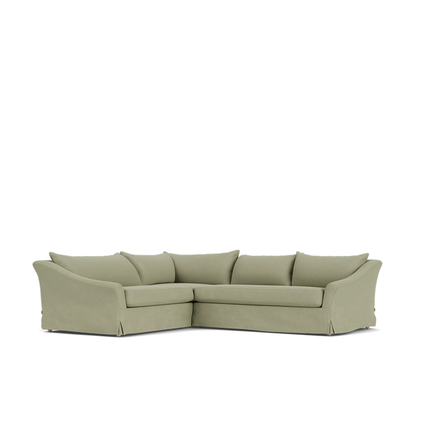 Neptune Furniture_Upholstery_Sofas default Renewed Long Island 4 Seater L Shape Corner Sofa, Left - Heavyweight Linen Sage