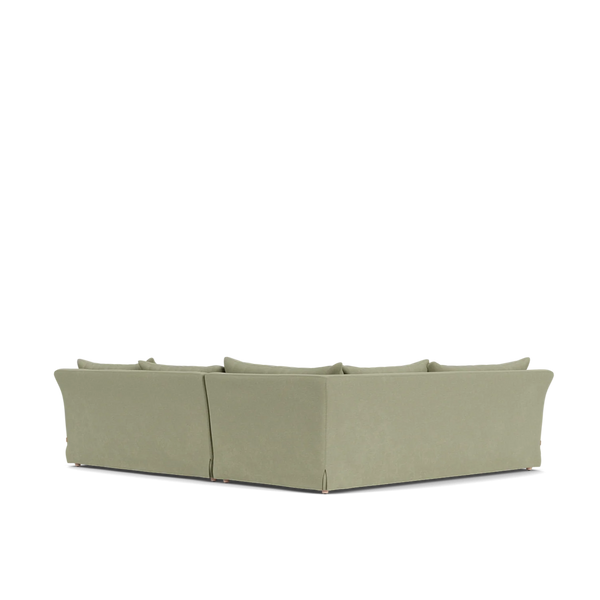 Neptune Furniture_Upholstery_Sofas default Renewed Long Island 4 Seater L Shape Corner Sofa, Left - Heavyweight Linen Sage