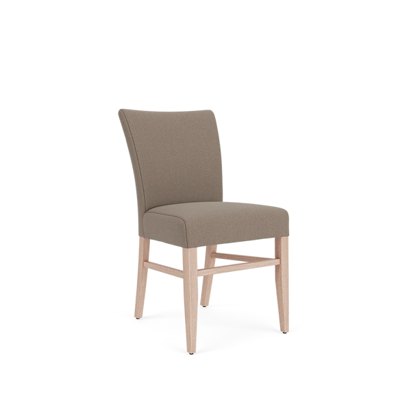 Neptune Furniture_Upholstery_Upholstered dining & bar stools default Renewed Miller Chair, Heavyweight Linen Spelt, Pale Oak Legs