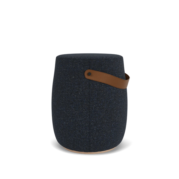 Renewed Milo Stool - HARRIS TWEED Bilberry
