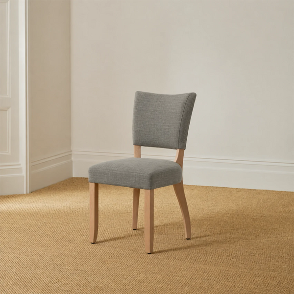 Renewed Mowbray Dining Chair - Harry Storm - Natural Oak Legs