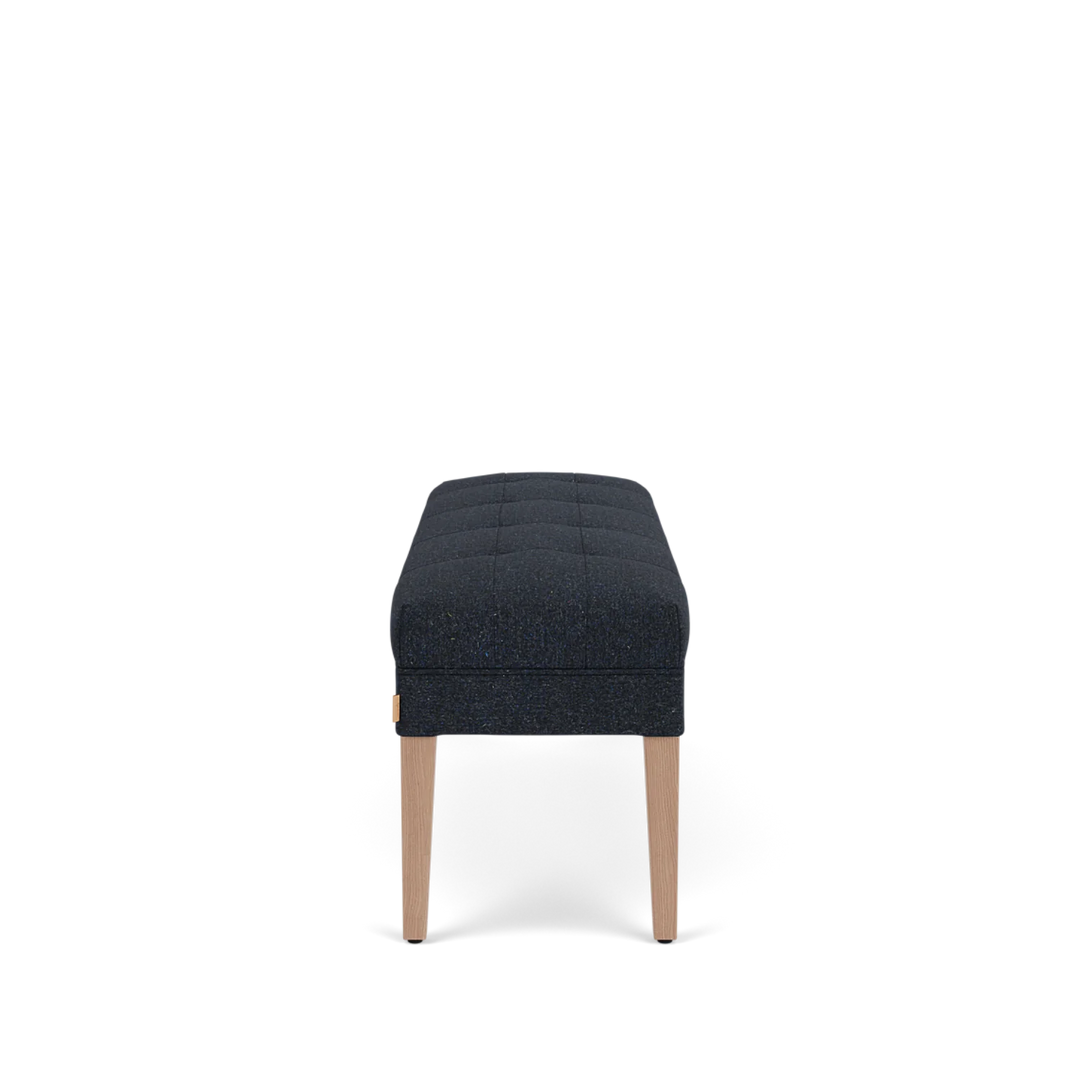 Renewed Rupert Stool - HARRIS TWEED Bilberry - Natural Oak Legs