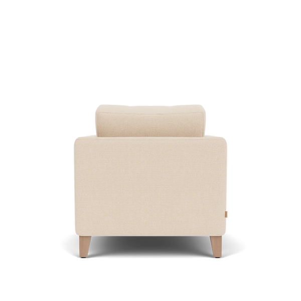 Renewed Shoreditch Armchair - Hvyweight Lin Pale Oat - Natural Oak
