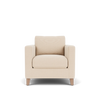 Renewed Shoreditch Armchair - Hvyweight Lin Pale Oat - Natural Oak