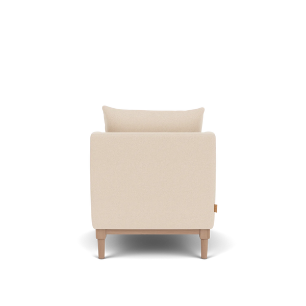 Renewed Shoreditch Armchair - Hvyweight Lin Pale Oat - Natural Oak