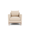 Renewed Shoreditch Armchair - Hvyweight Lin Pale Oat - Natural Oak